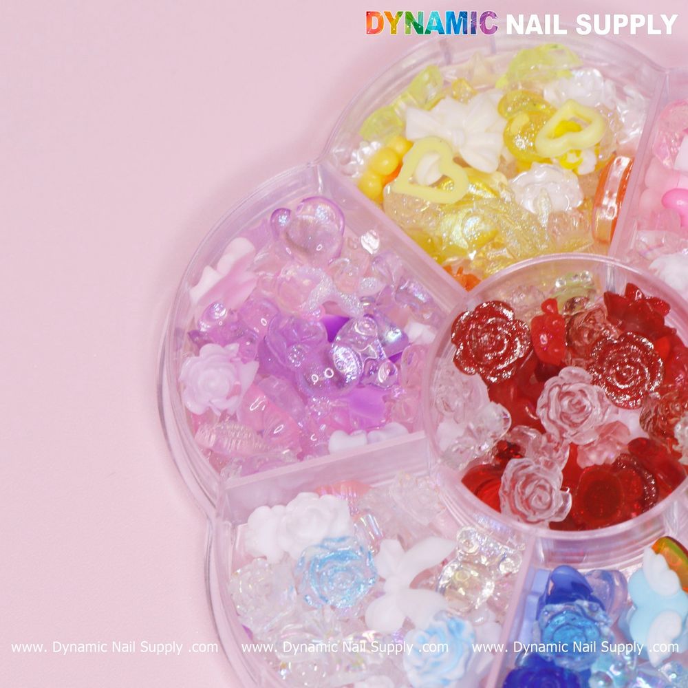 assorted 3D resin nail charms - 4