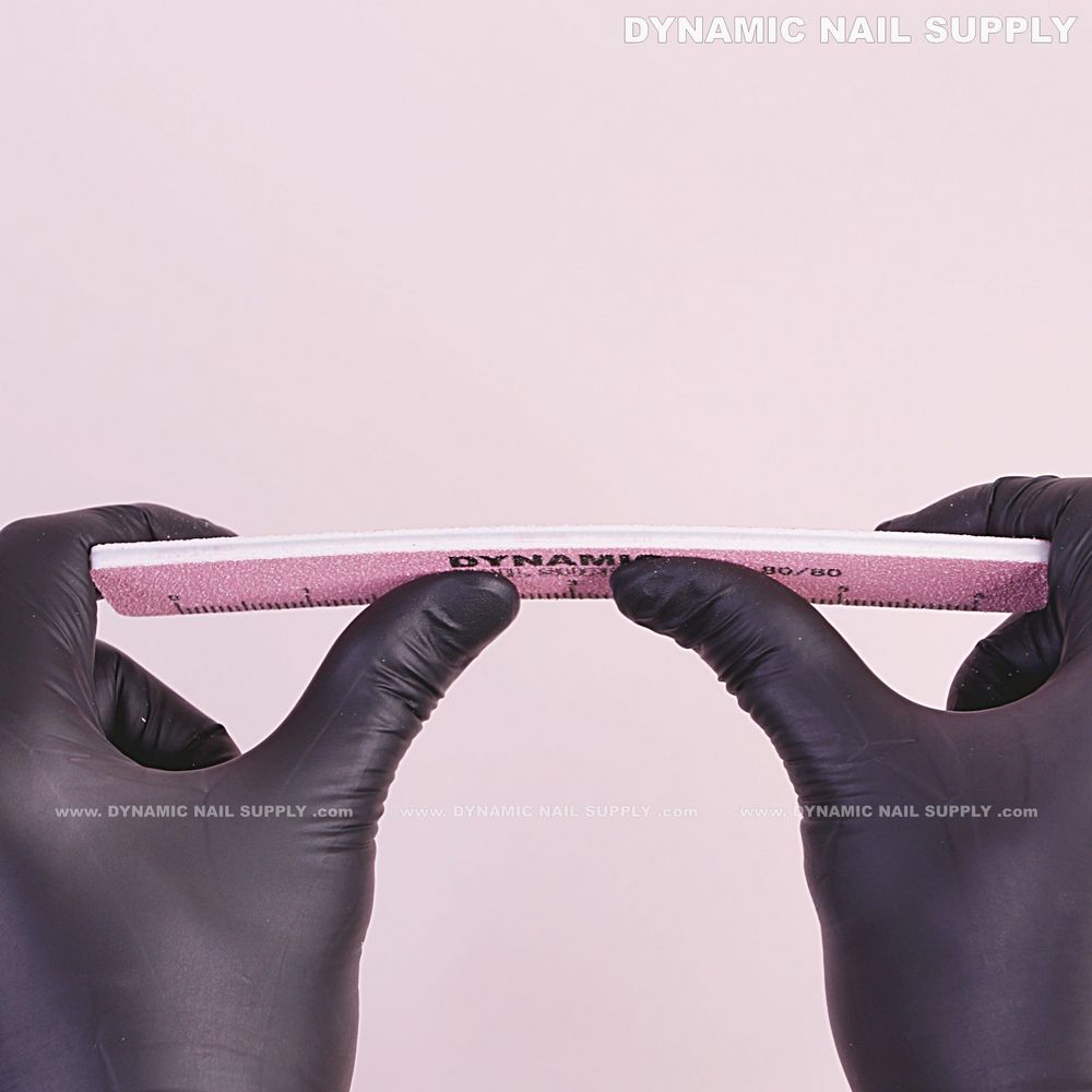 Pink double-sided square nail files - 3