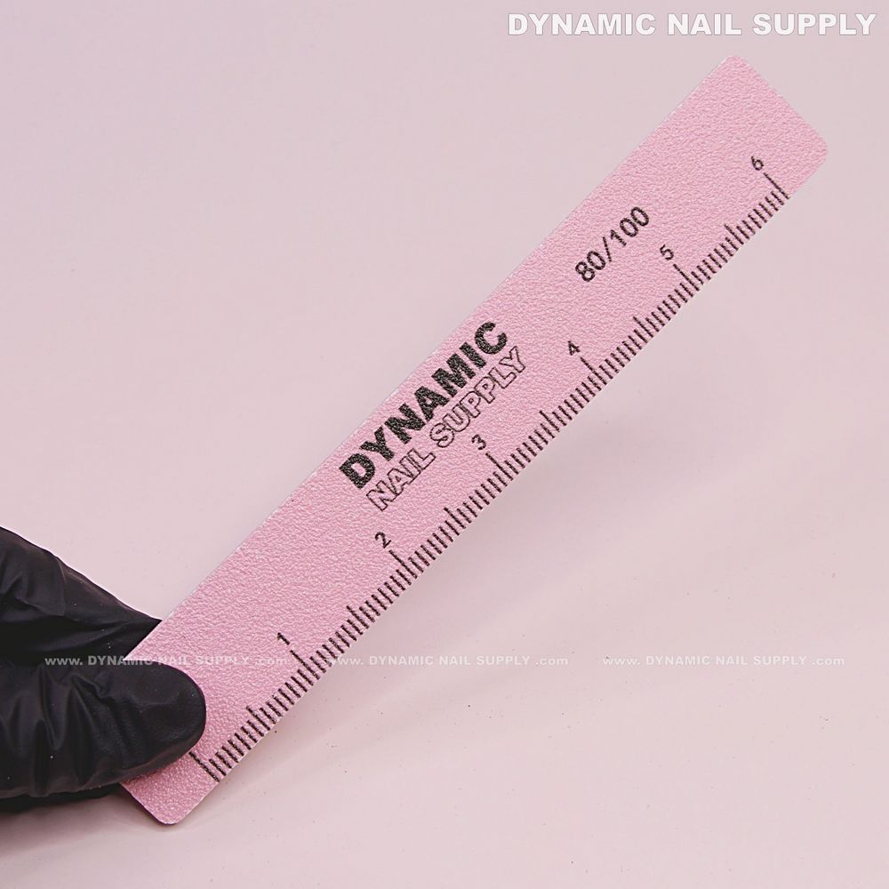 Pink double-sided square nail files - 4