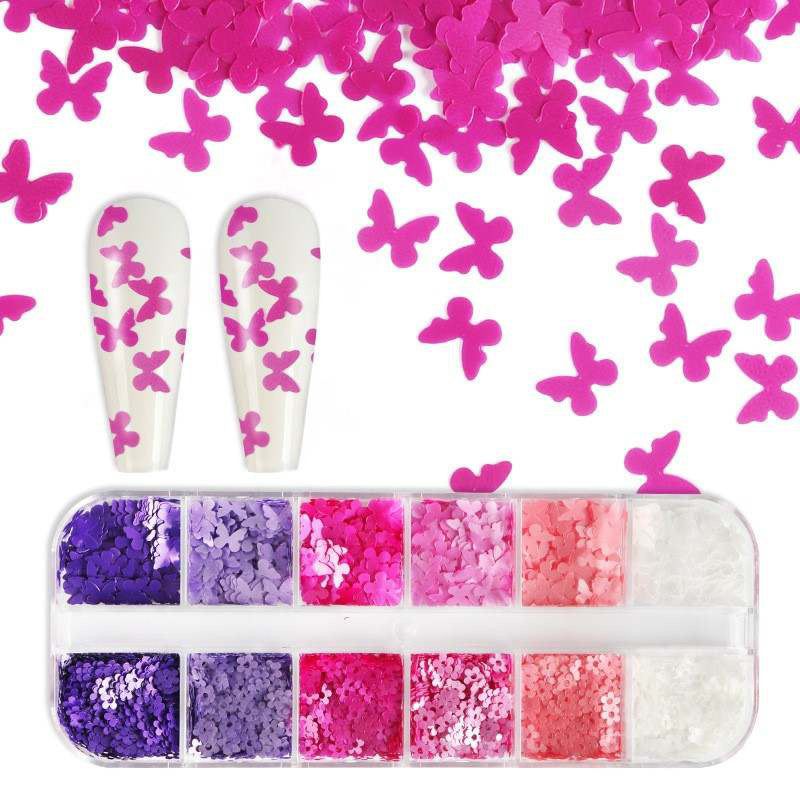 pink purple nude sequin mix - 2
