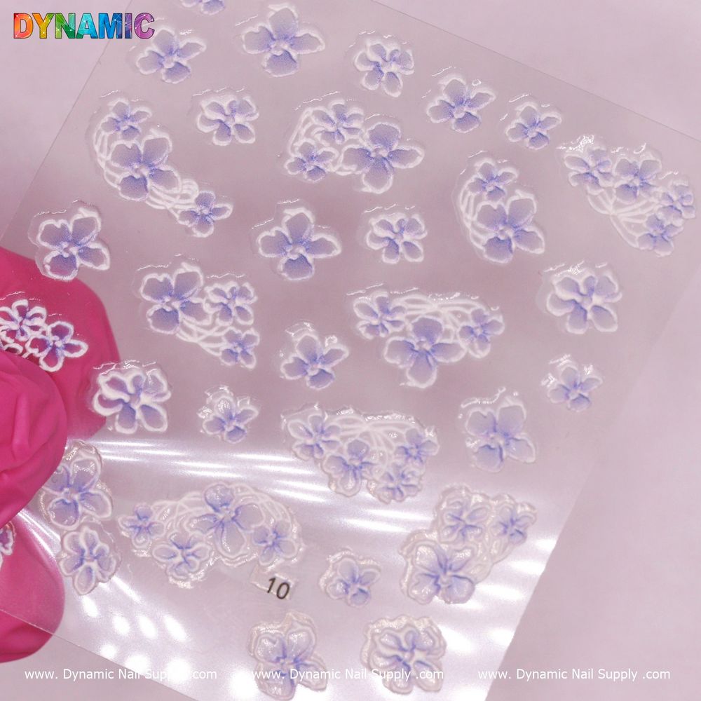 Streamline Manicures with Flower Nail Stickers Pack