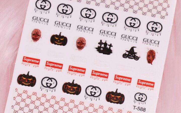Luxury Halloween Nail Stickers for Salon Service Flow