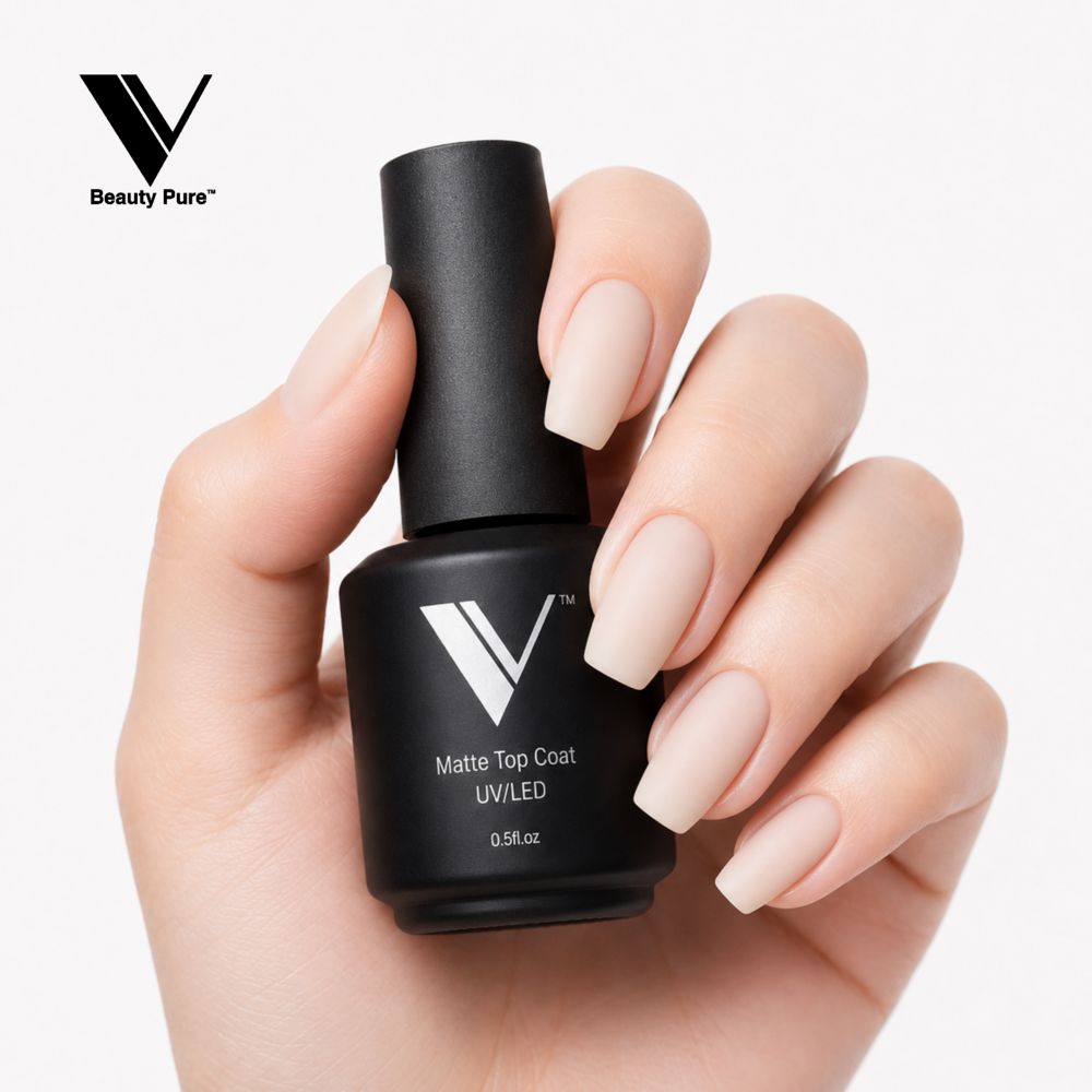 Non-Wipe Matte Top Coat: Salon-Grade Velvet Finish