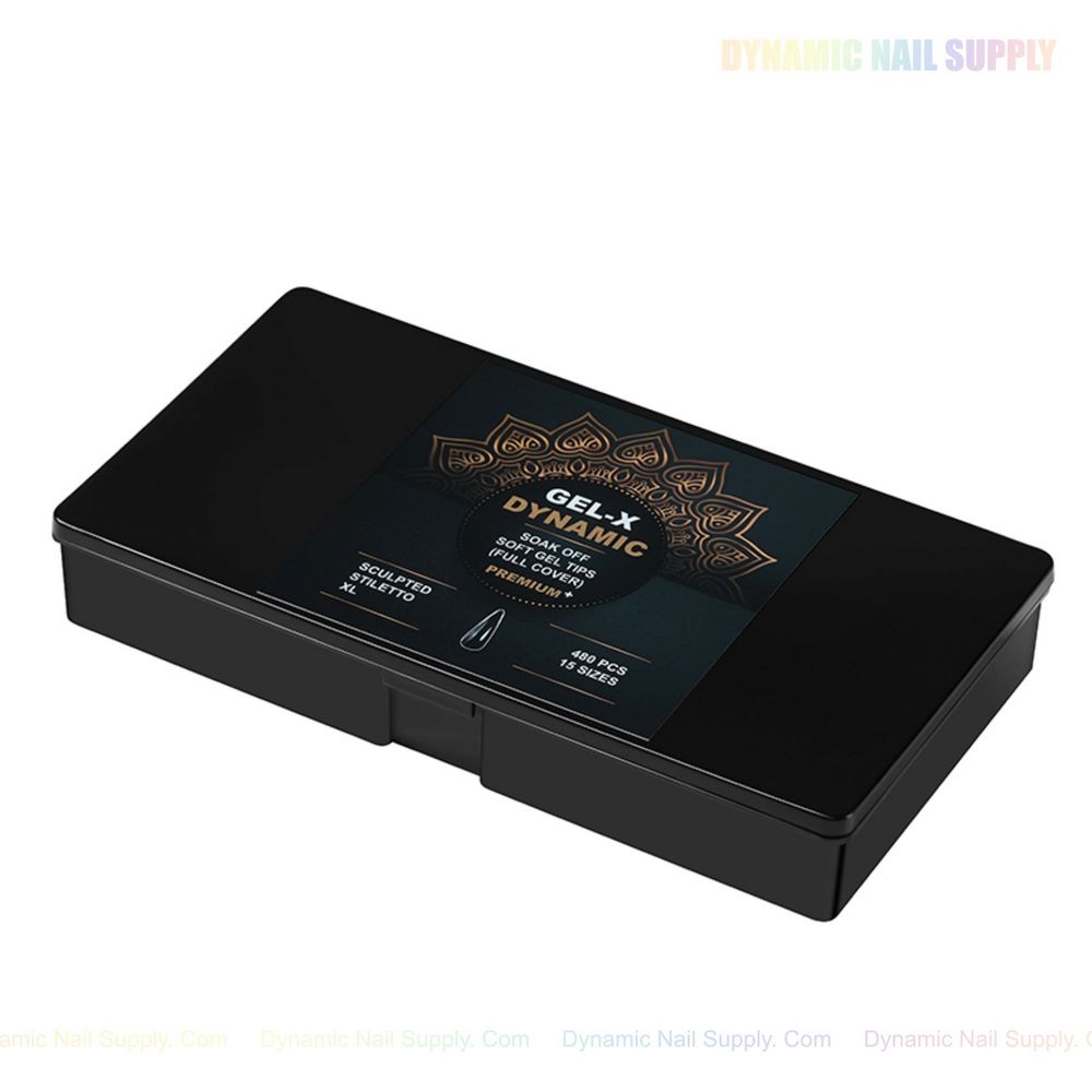 Sculpted stiletto XL soft-gel tips box - 15
