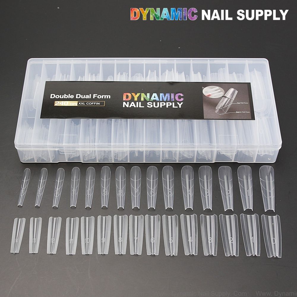 Get Salon Results with XXL Coffin Dual Nail Form